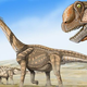 Illustration for article titled Evidence for huge dinosaur migrations that once took place in ancient America